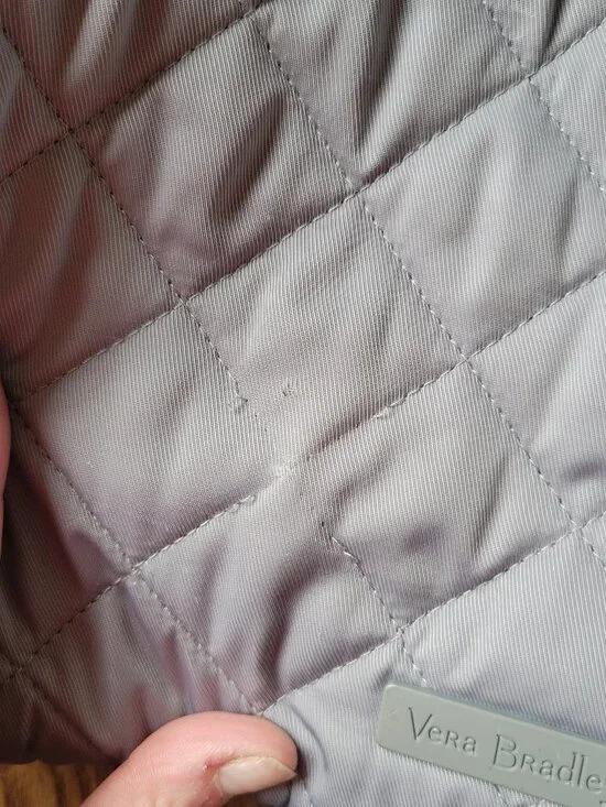 Vera Bradley | Quilted nylon campus backpack, floral interior | Gray | OS - Picture 3 of 13